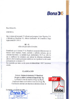 CERTIFICADO BONAX