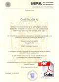Certificado DIN
